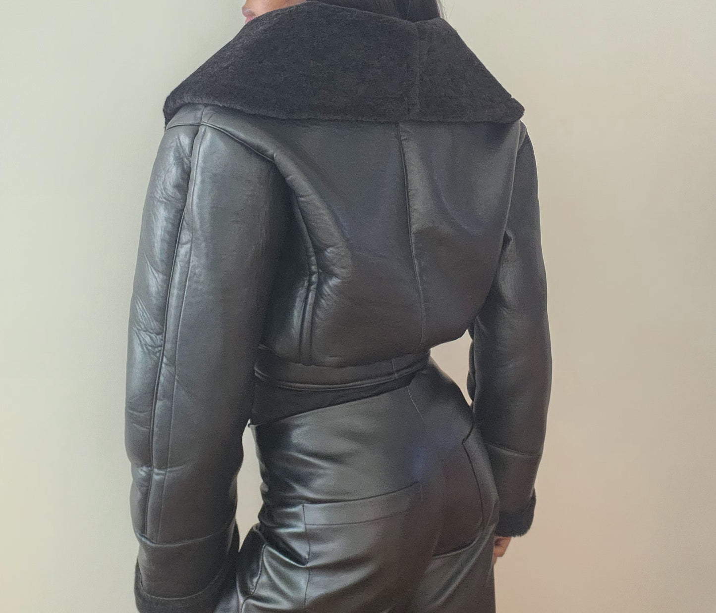Bolero shearling coat